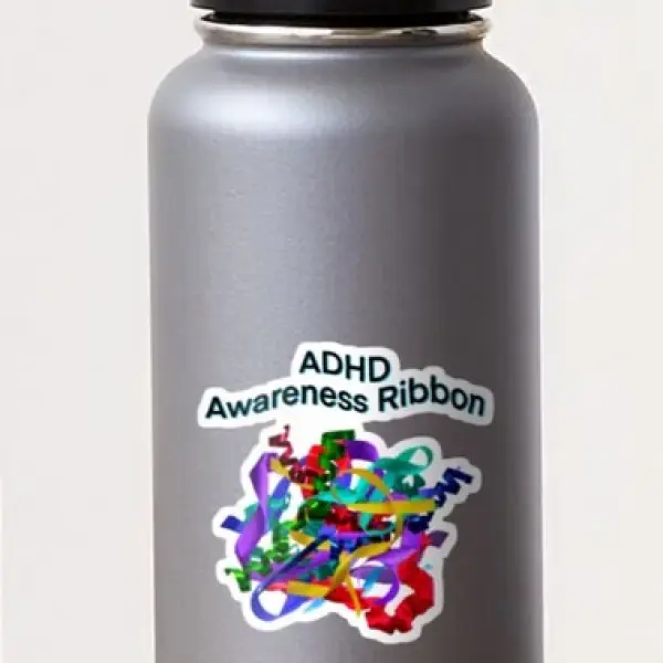 ADHD Awareness Ribbon Sticker