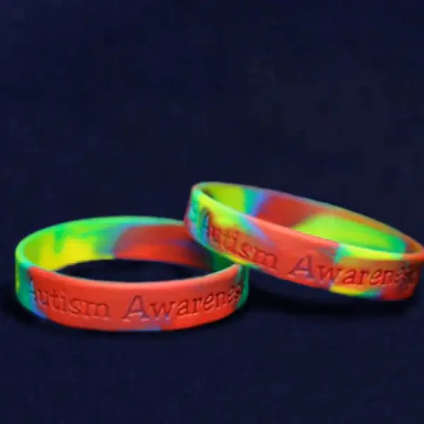 Rainbow Autism Awareness Gel Bracelet