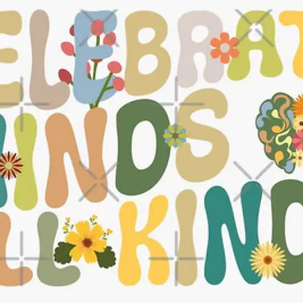 Celebrate Minds of All Kinds Sticker