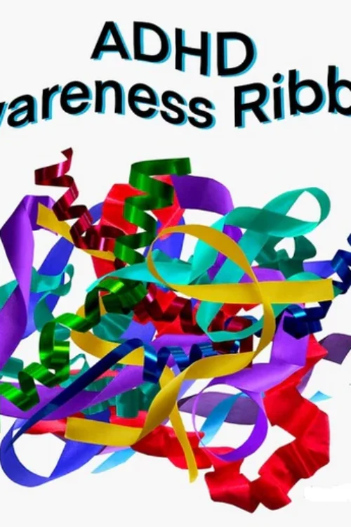 ADHD Awareness Ribbon Sticker
