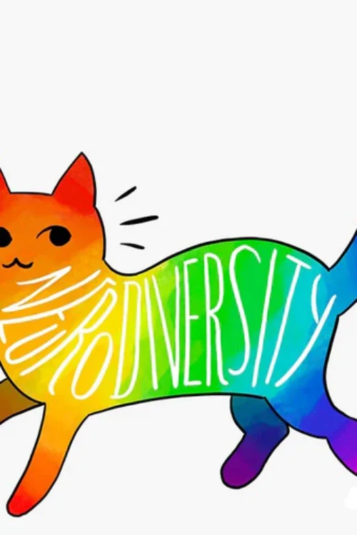 Neurodiversity Cat Sticker