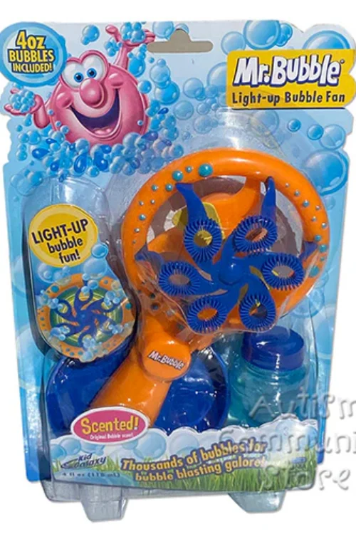 Mr. Bubble Light-Up Bubble Fan