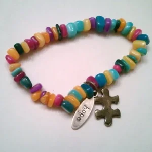 Autism Awareness Beaded Bracelet