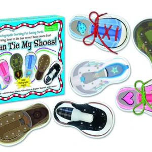 I Can Tie My Shoes Learning Fun Lacing Cards