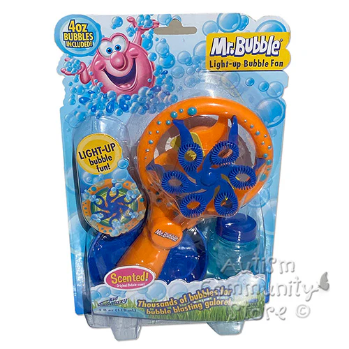 Mr. Bubble Light-Up Bubble Fan