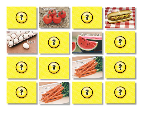 Memory Game - Foods - Image 2